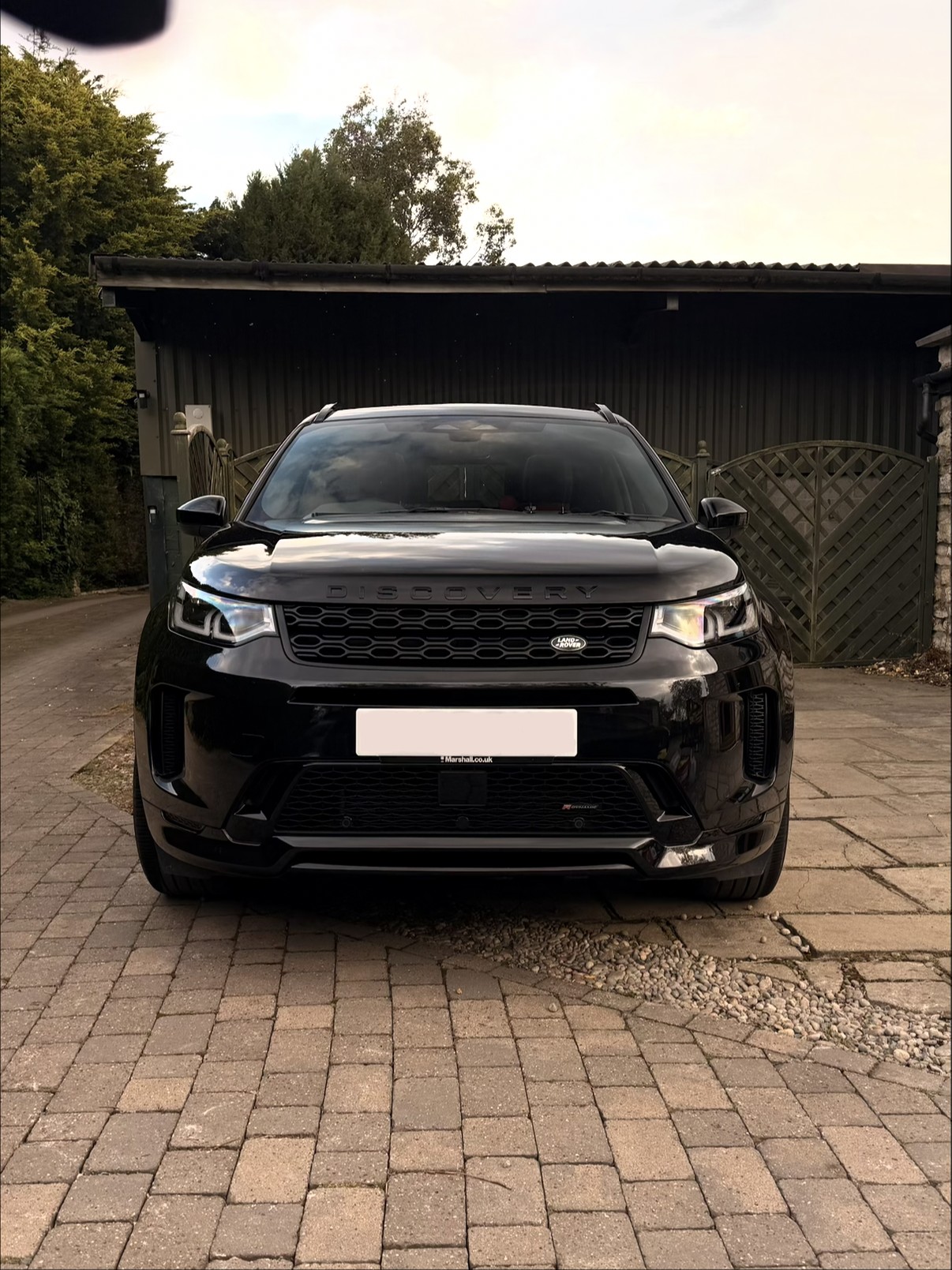 Freshly finished black Land Rover Discovery Sport
